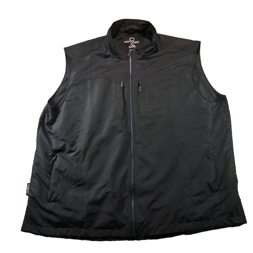 SCOTTeVEST Travel Vest Men XXXL Black Utility Tech Multi-Pocket TEC